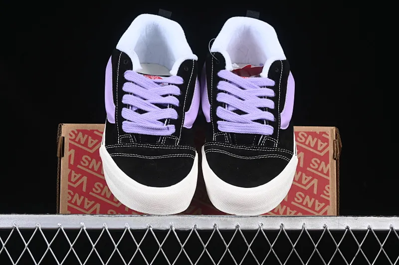 All categories Vans Vans series Vans Low Vans Knu Skool Purple Portuguese love bread shoes Comfortable and fashionable non-slip wear-resistant low-top casual sneakers VN0009QC6BT1